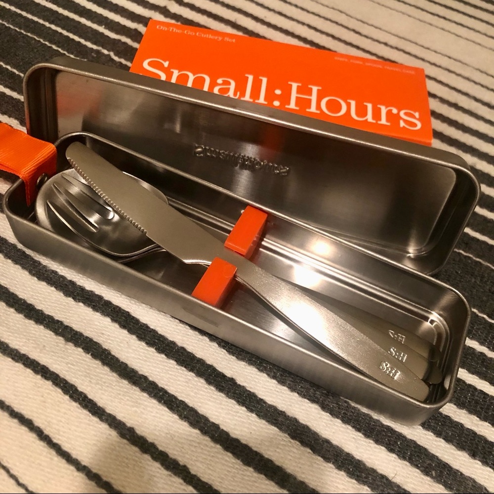 COPY - NWT 18/8 stainless steel travel cutlery set Small:Hours